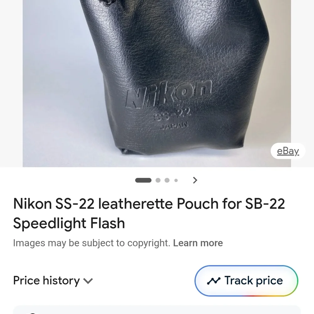 Nikon Black Leather Pouch